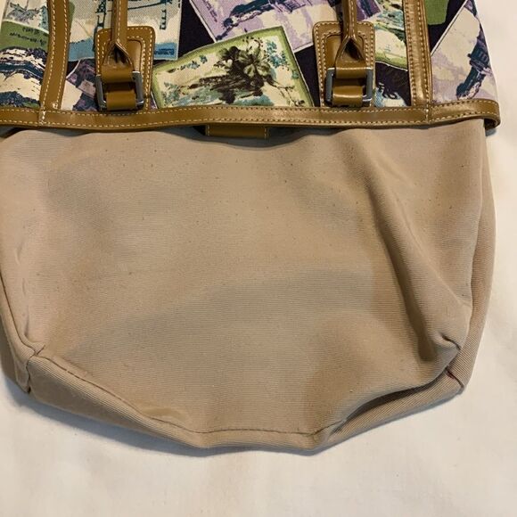 Talbots large stamp print satchel/travel tote/purse - Picture 9 of 13